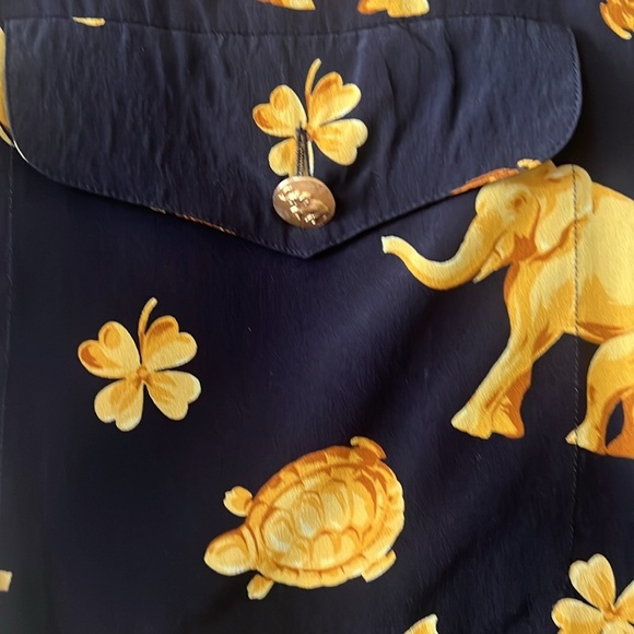 Escada by Margaretha Ley Silk Shirt Sleeve vintage Blouse - Picture 2 of 9